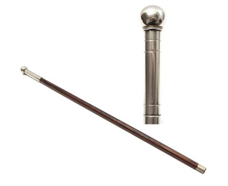 Old walking stick containing a plumb line, England ca. 1900, 98 cm long