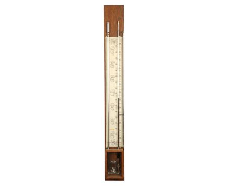 After antique model barometer, 104 cm high