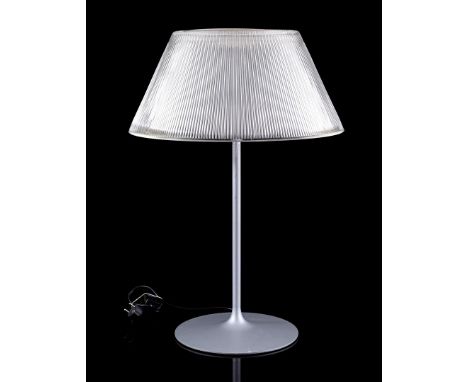 Philippe Starck (1949-)Table lamp with glass shade on a metal base, design Philippe Starck for Flos, model Romeo Moon T1, Ita