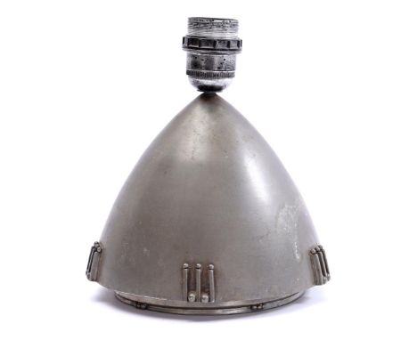 Chris van der Hoef (1875-1933)Pewter lamp base, design Chris van der Hoef for Gero Holland, Holland ca. 1930, 20 cm high