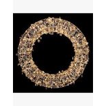 John Lewis Silver Micro 320 Led Wreath. - EBR5.