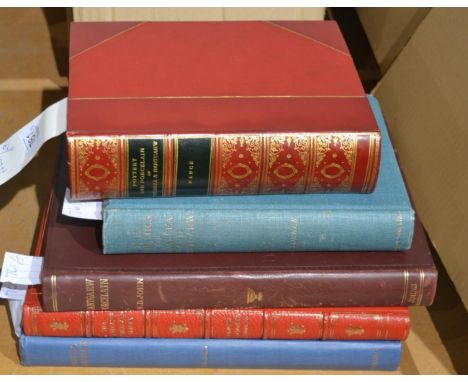 ^John (W.D.), Coombes (G.J.) & Coombes (K) The Nantgarw Porcelain Album, 1975, Ceramic Book Company, 4to, red leather, gilt t