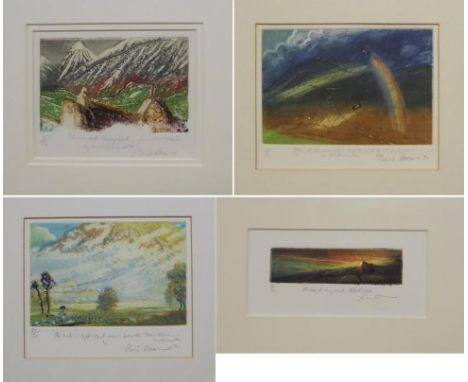 Piers Browne (b.1949) ''The Oak is left that grew beside their door...'' Wordsworth, signed in pencil, inscribed and dated (1