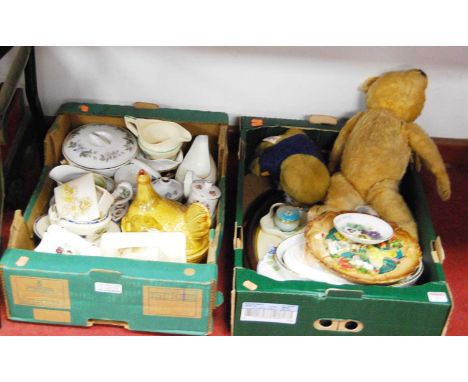 Two boxes containing a collection of ceramics, to include Spode and Mitterteich