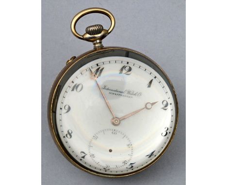 Kugeluhr, Schweiz, IWC Schaffhausen, 1917 Gehäuse aus zwei Lupenglas-Halbkugeln, an der Rückseite angeschliffen. Emailleziffe