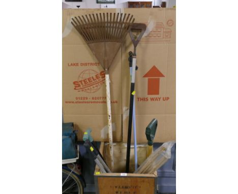 Garden tools (tea chest not included)