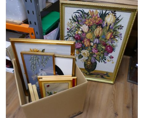 Embroidered tapestry pictures