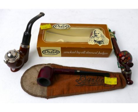 Collection of vintage pipes - boxed Oelik pipe etc