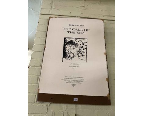 John Bellany, signed screen print, 76cm by 58cm.