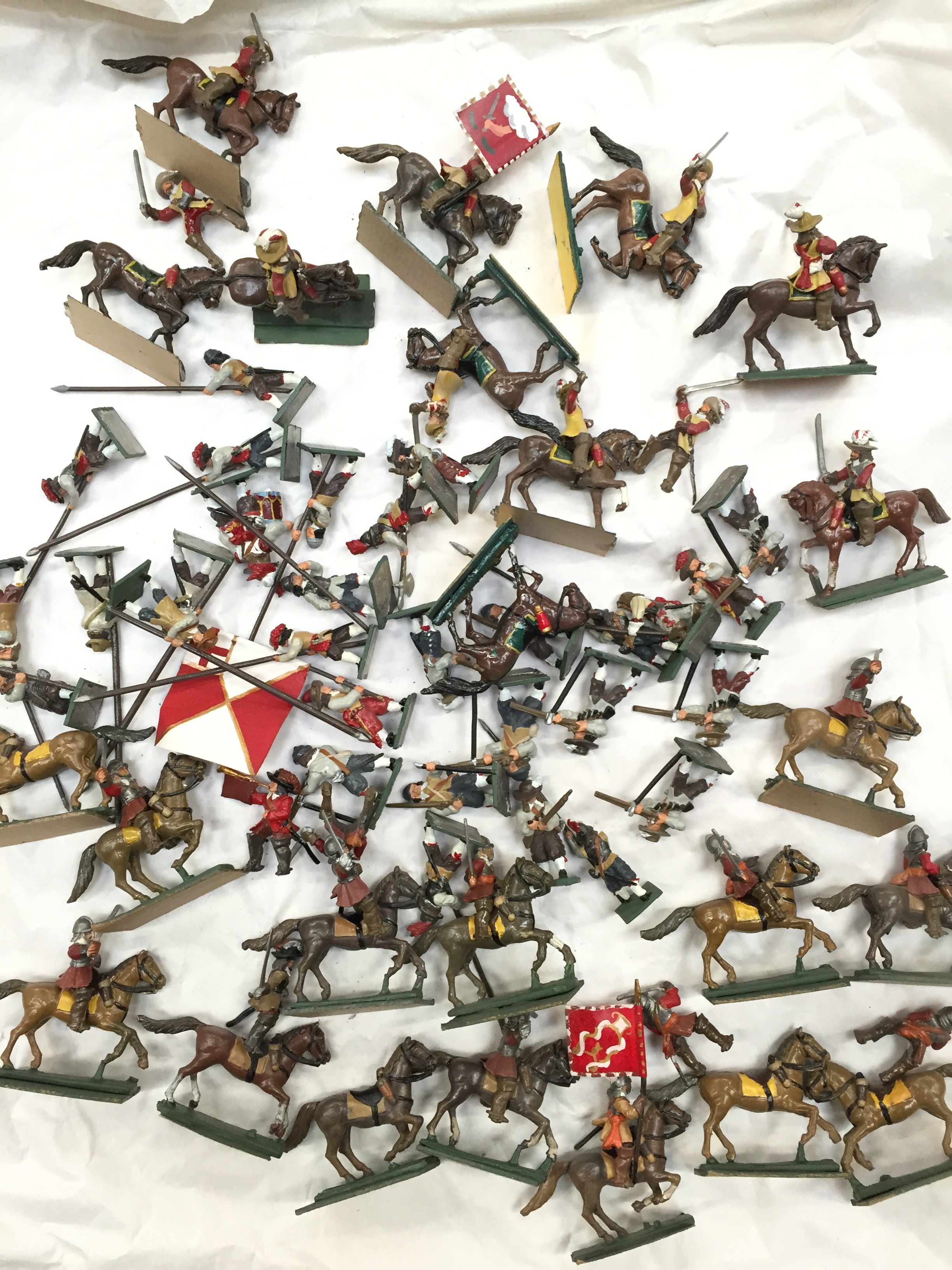 Quantity of Minifigs (exMiniature Figurines Ltd.) 25mm white metal English Civil War wargaming f