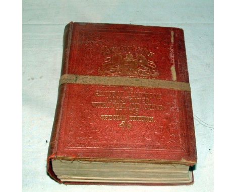 A Bradshaws February 1891 Continental Railway Guide and General Handbook illustrated with local and other Maps - Special Edit