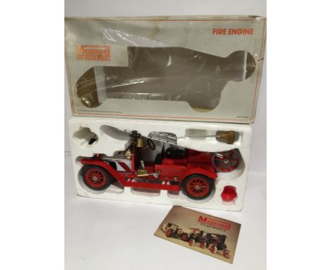 MAMOD FE1 Fire Engine. Excellent Boxed with Burner, Steering Rod and Funnel. Instructions on Box Lid