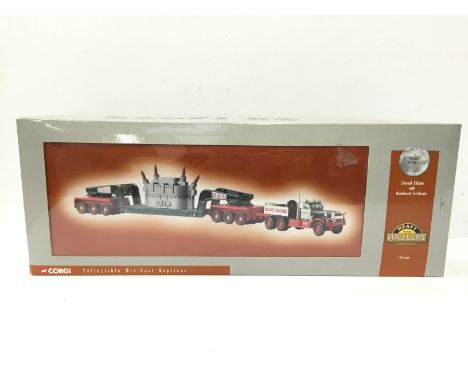 Corgi Classics 1/50 scale Heavy Haulers US55103 Diamond T980 Girder Trailer and Transformer Load -Gerosa. Appears E/M and box