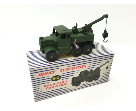 Dinky Supertoys 661 Recovery Tractor. VG, some rusting to bare metal parts, in VG box with inner card packaging. 