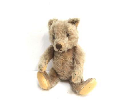 Steiff teddy bear circa 1950's, mohair with felt pads and button in ear. Height 36cm. G/F condition. 