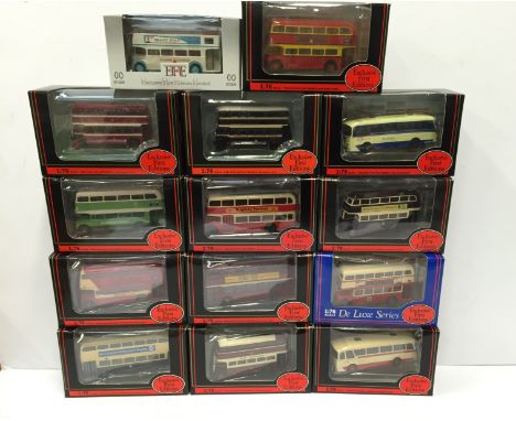 Quantity of Exclusive First Editions (EFE) diecast double-decker bus models, includes Leyland TD1 Birkenhead Subscriber Model
