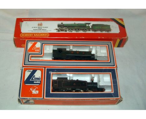 HORNBY and LIMA 3 x Locomotives - Hornby GWR Green 4-6-0 'Kneller Hall' with Instructions (Near Mint in a Good Box) - Lima 20