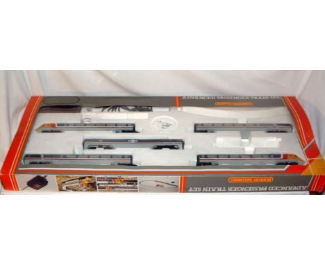 HORNBY R543 'City of Derby 2 Tone Grey Advanced Passenger Train Set comprising 2 APT Driving Trailers, 2 x APT Van Trailers a