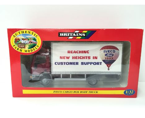 Britains #00046 Iveco Cargo Box Body Truck 1/32 scale Farm Series model. Appears VG/E and boxed. 
