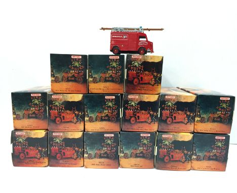 15 x Matchbox Models of Yesteryear Fire Engine Series models, YFE01 to YFE16 (excludes YFE08). Appear VG-M and boxed. 