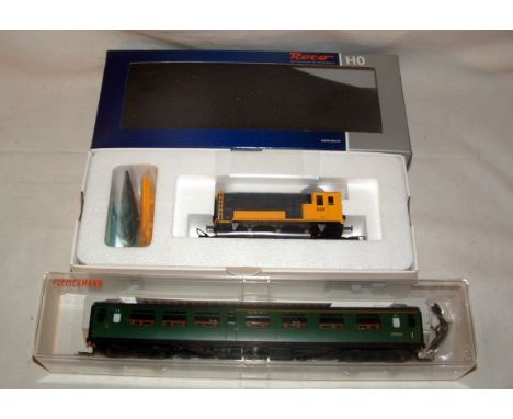 ROCO and FLEISCHMANN HO British outline Models - Roco 72732 0-6-0DS no 529 in Yellow, Dark Blue and Black livery no 529. DCC 