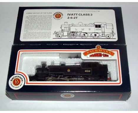BACHMANN 31-451 BR Black Ivatt 2-6-2T no 41241. Mint Boxed with Instructions and unopened Accessory Pack.