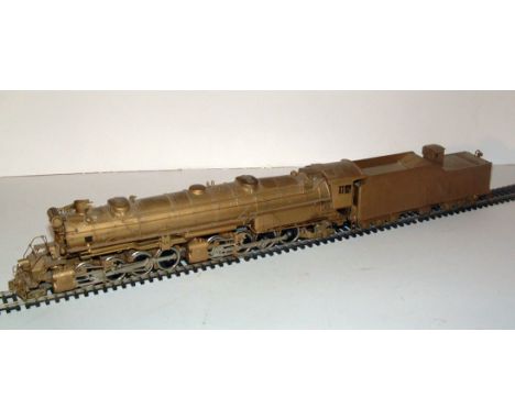 UNITED Scale Models HO unpainted Brass D&RGW L-131 2-8-8-2 and 6 axle Tender with Brakemans Shack. Made by Atlas. 1980 run. E
