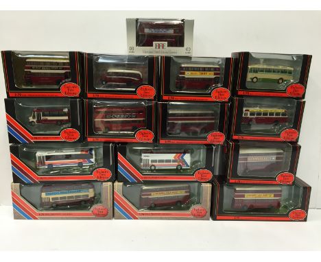 Quantity of Exclusive First Editions (EFE) Devon General diecast buses, includes Bristol VRII Devon General Subscriber Specia