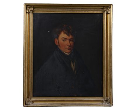 ENGLISH SCHOOL (19TH CENTURY). Portrait of a Gent oil on canvas 74.5 x 62cm (29.25in x 24.5in).