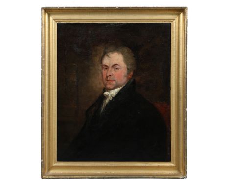 IRISH SCHOOL (18TH CENTURY). Portrait of Professor William Saunders Hallaran of Trinity College oil on canvas 73.5cm x 60.5cm