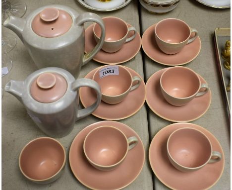 A Poole Twintone six setting coffee service