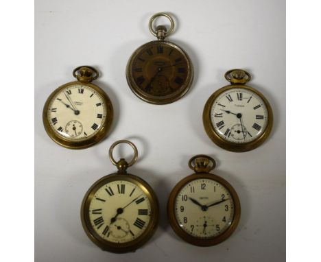 Watches - an Army Services open face pocket watch, bold Roman numerals, subsidiary seconds, button wind movement;  others Smi