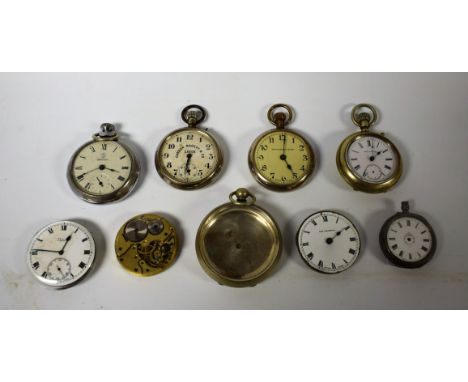 Watches - a Gordon Mackay & Co Leeds open face pocket watch, Arabic numerals, subsidiary seconds, blued hands, button wind mo
