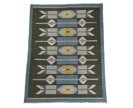 A FLATWOVEN KILIM IN SWEDISH STYLE, CONTEMPORARY approximately 282 x 184cm   Condition Report:  Overall the condition of this