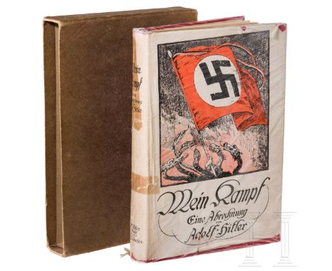 Margarethe Bauderer – "Mein Kampf" 1926 Band 1 im Schuber mit weihnachtlicher Widmung von Adolf HitlerBuch "Mein Kampf", erst