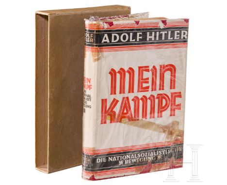 Margarethe Bauderer – "Mein Kampf" 1927 Band 2 im Schuber mit weihnachtlicher Widmung von Adolf HitlerBuch "Mein Kampf", zwei