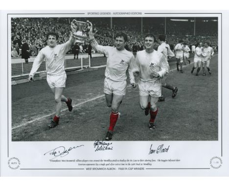 Graham Williams, Ian Collard and Tony Brown Signed 16 x 12 Colourised Limited Edition Print. Good condition. All autographs c