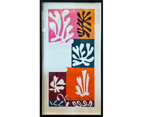 HENRI MATISSE (1869-1954), 'Fleur de Neige', offset lithograph, published by Editions de Nouvelled, Lombreuil, 1988, 119cm x 
