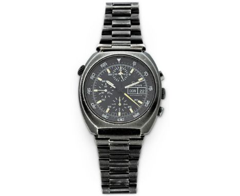 Sinn-Automatic-Chronograph-142-Lemania 5100-Stahl-Armbanduhr  Aus dem Besitz des Astronauten Reinhard Furrer, der 1985 als er