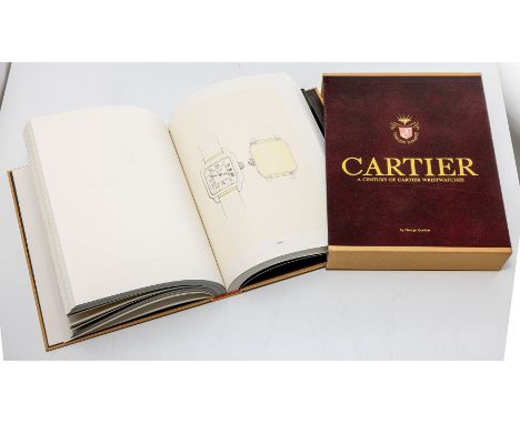 Gordon, George  Cartier. A Century of Cartier Wristwatches. 1989. First Edition Nr. 07735. Mit Stoff bezogener Einband. Schub