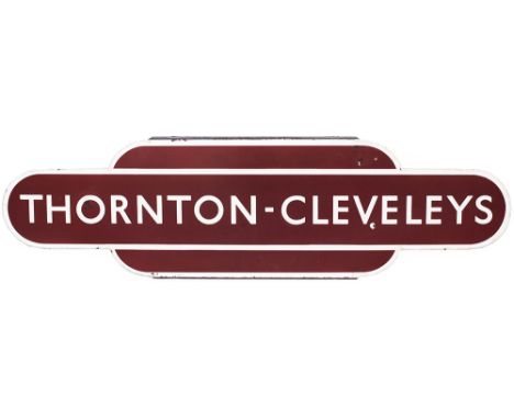 Totem BR(M) HF THORNTON CLEVELEYS from the former Lancashire &amp; Yorkshire and London &amp; North Western Railway joint sta