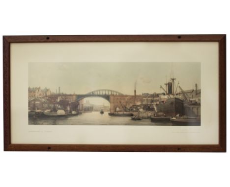Carriage Print SUNDERLAND, Co. DURHAM by Edgar Holding RWS from the LNER Post War Series issued in 1947. In an original style