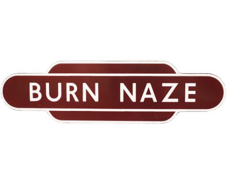 Totem BR(M) FF BURN NAZE from the former Lancashire &amp; Yorkshire and London &amp; North Western Railway joint station betw