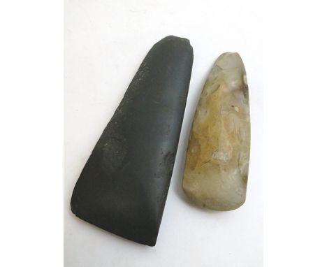 Two Neolithic/Saxon stone axe heads