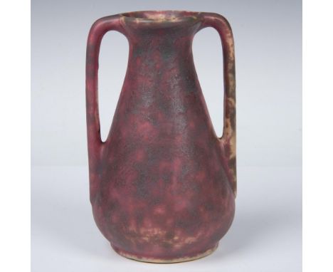 Believed to be from the Burley Winter Pottery Company in Crooksville, Ohio, this lovely double-handled vase embodies the arts