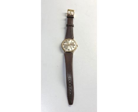 Vintage gents Enicar ultrasonic wristwatch the watch is ticking but no warranty is given 