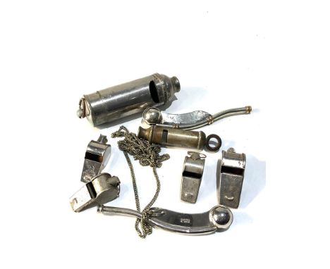 Selection of vintage whistles 