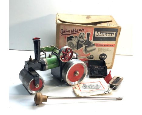 Boxed vintage Mamod steam roller S.R.1 good used condition 