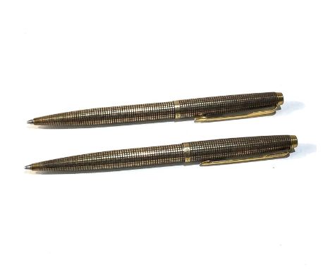 2 vintage  sterling silver parker ball point pens 