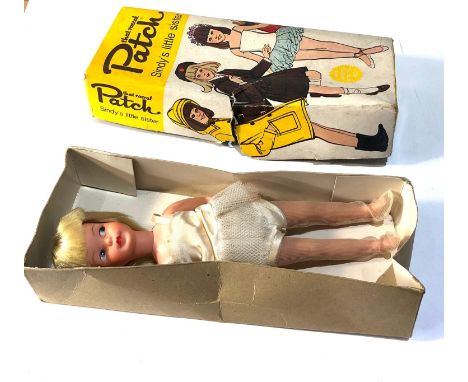 Vintage sindys little sister patch boxed box has tears and wear 
